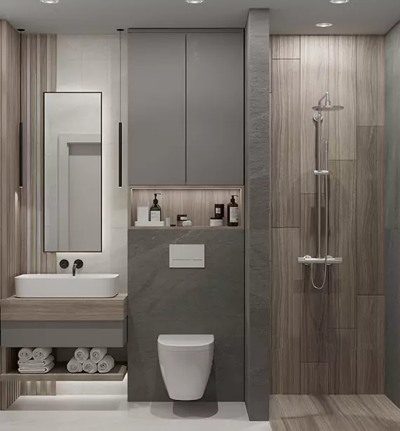 Modern Small Bathroom Remodel in Bristol, PA